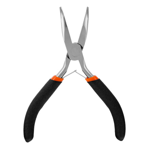 Длинногубцы изогнутые Mini, 130 мм, никелированные, авторазжим Sparta по ценам производителя в Екатеринбурге с доставкой по всей России