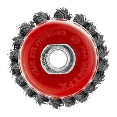 Щетка для УШМ, 75 мм, М14, "чашка", двухрядная, крученая проволока 0.5 мм Matrix по ценам производителя в Екатеринбурге с доставкой по всей России