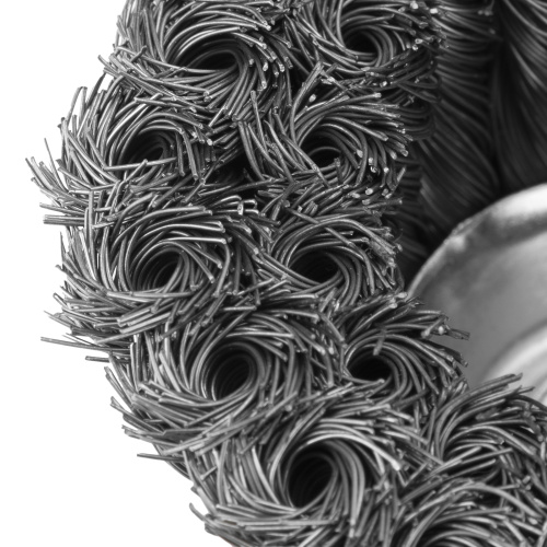 Щетка для УШМ, 100 мм, М14, "чашка", двухрядная, крученая проволока 0.35 мм Matrix по ценам производителя в Екатеринбурге с доставкой по всей России