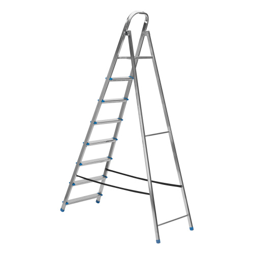 Стремянка, 8 ступеней, стальная, оцинкованная Сибртех по ценам производителя в Екатеринбурге с доставкой по всей России