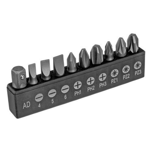 Отвертка реверсивная с набором бит и насадок торцевых, CrV, 1/4, 16 шт Matrix по ценам производителя в Екатеринбурге с доставкой по всей России