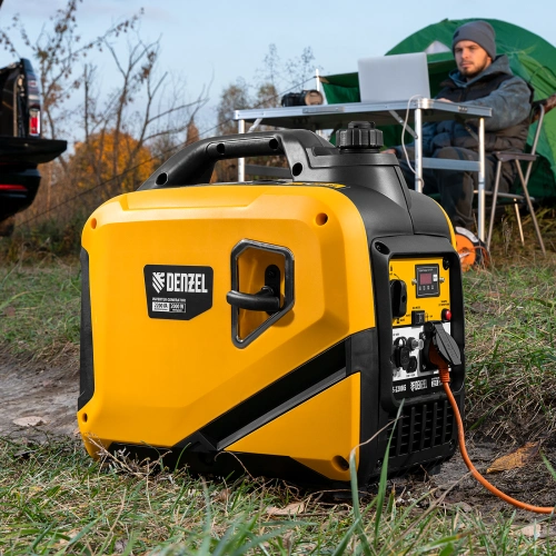 Генератор инверторный GS-2200iS, 2,2 кВт, 230 В, закрытый корпус, ручной старт DENZEL по ценам производителя в Екатеринбурге с доставкой по всей России