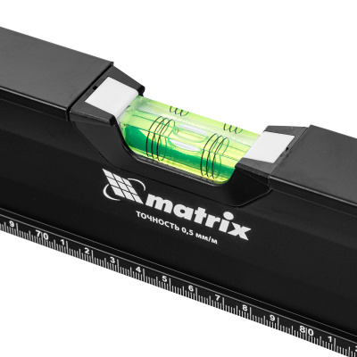 Уровень алюминиевый, усиленный, фрезерованный, 3 глазка, двухкомпонентные рукоятки, 1500 мм Matrix по ценам производителя в Екатеринбурге с доставкой по всей России