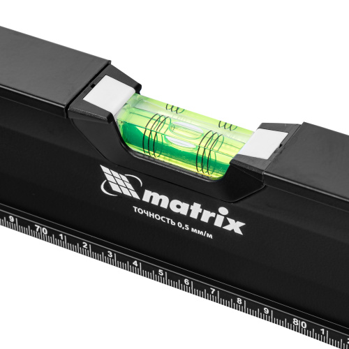 Уровень алюминиевый, усиленный, фрезерованный, 3 глазка, двухкомпонентные рукоятки, 1500 мм Matrix по ценам производителя в Екатеринбурге с доставкой по всей России