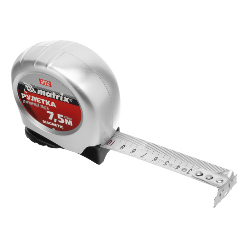 Рулетка Magnetic,7,5 м х 25 мм,магнитный зацеп Matrix по ценам производителя в Екатеринбурге с доставкой по всей России