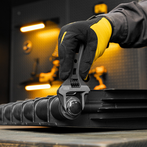 Ключ разводной 135 мм, CrV, кованый, укороченная рукоятка Denzel по ценам производителя в Екатеринбурге с доставкой по всей России