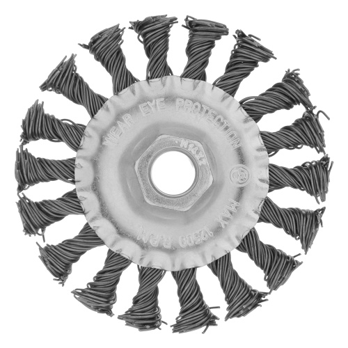 Щетка для УШМ 100 мм, М14, плоская, крученая проволока 0.8 мм Matrix по ценам производителя в Екатеринбурге с доставкой по всей России