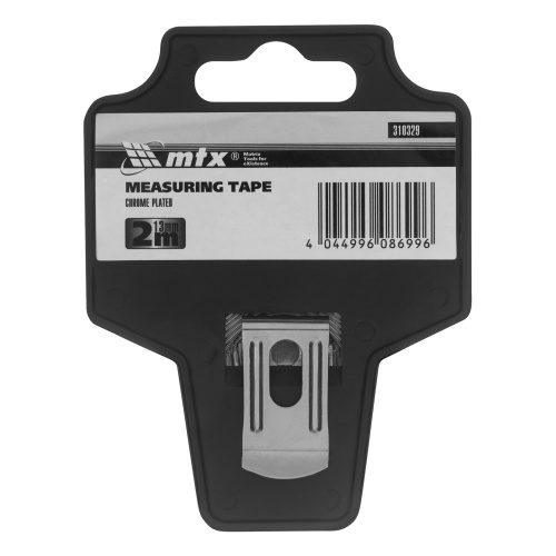 Рулетка Chrom, 2 м x 13 мм, хромированный корпус MTX по ценам производителя в Екатеринбурге с доставкой по всей России