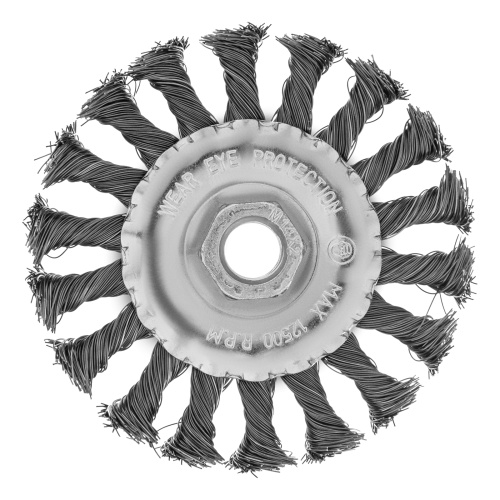 Щетка для УШМ 100 мм, М14, плоская, крученая проволока 0.35 мм Matrix по ценам производителя в Екатеринбурге с доставкой по всей России