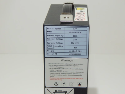 Аккумулятор литий-ионный (Li-ion) 24В/20Ач 186х85х266  для тележек CBD15 по ценам производителя в Екатеринбурге с доставкой по всей России