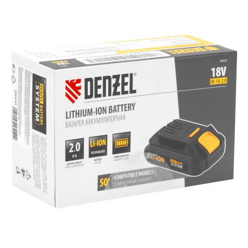 Батарея аккумуляторная IB-18-2.0, Li-Ion, 18 В, 2.0 А/ч Denzel по ценам производителя в Екатеринбурге с доставкой по всей России