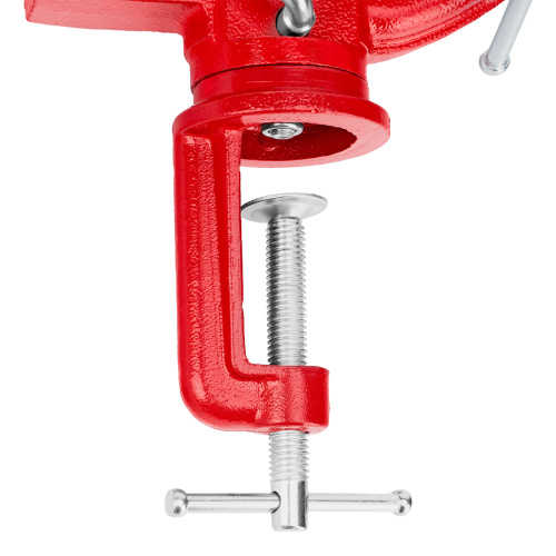 Тиски слесарные, 80 мм, настольные, поворотные, c наковальней MTX по ценам производителя в Екатеринбурге с доставкой по всей России