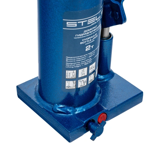 Домкрат гидравлический бутылочный телескопический, 2 т, H подъема 170-380 мм Stels по ценам производителя в Екатеринбурге с доставкой по всей России