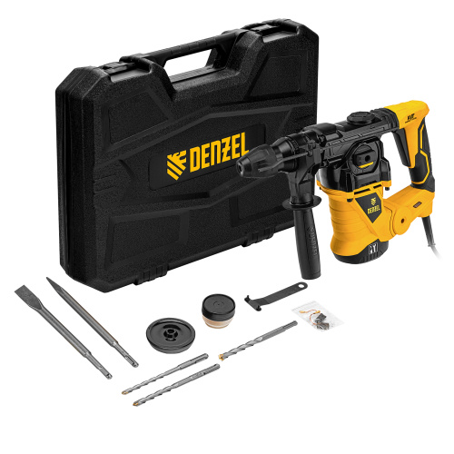 Перфоратор электрический RHV-1250-30, SDS-plus, 1250 Вт, 5 Дж, 3 плюс 1 режим Denzel по ценам производителя в Екатеринбурге с доставкой по всей России