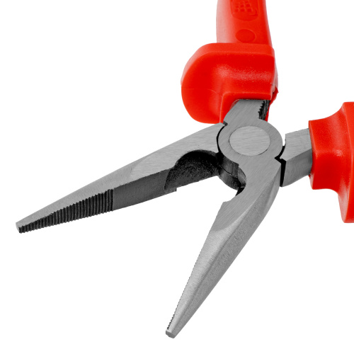 Длинногубцы прямые Econom, 160 мм, шлифованные, пластмассовые рукоятки Matrix по ценам производителя в Екатеринбурге с доставкой по всей России