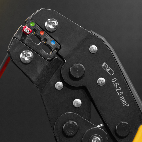 Клещи для обжима изолир. наконечников НКИ и НВИ, разъемов РПИ, гильз ГСИ, 0,5 - 2,5 мм2 Denzel по ценам производителя в Екатеринбурге с доставкой по всей России