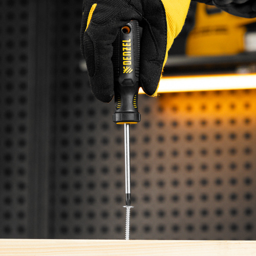 Отвертка, PH1х75 мм, S2, 3к рукоятка Denzel по ценам производителя в Екатеринбурге с доставкой по всей России
