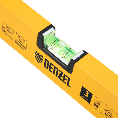 Уровень алюминиевый, магнит, фрезерованный, 3 глазка (1 зеркал.) 0,5 мм/м, 800 мм Denzel по ценам производителя в Екатеринбурге с доставкой по всей России
