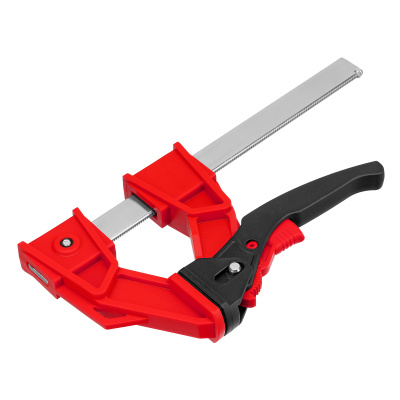 Струбцина реечная быстрозажимная, усиленная, пластиковый корпус рычажно-храповой механизм, 150 х 100 х 306 мм, штанга 5 х 22 мм Matrix по ценам производителя в Екатеринбурге с доставкой по всей России