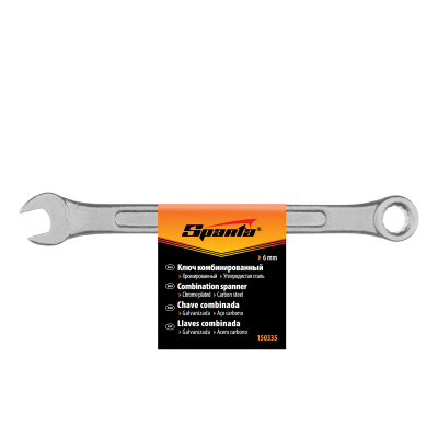 Ключ комбинированный, 6 мм, хромированный Sparta по ценам производителя в Екатеринбурге с доставкой по всей России