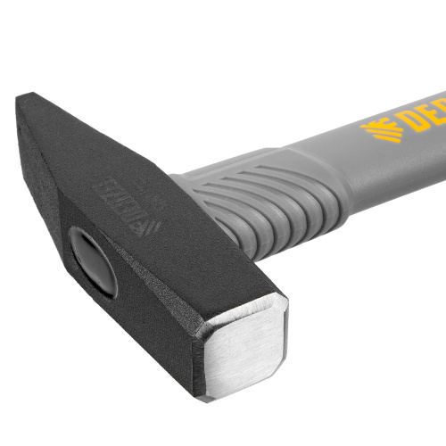 Молоток слесарный, 500 г, кованый, фибергласовая рукоятка c TPR покрытием Denzel по ценам производителя в Екатеринбурге с доставкой по всей России