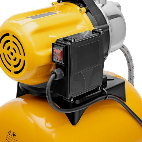 Насосная станция PS800X, 800 Вт, 3200 л/ч, ресивер 24 л, подъем 38 м, нержавейка Denzel по ценам производителя в Екатеринбурге с доставкой по всей России