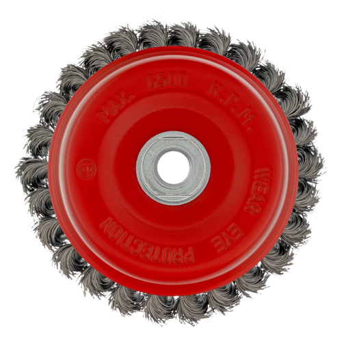 Щетка для УШМ, 125 мм, М14, "чашка", крученая проволока 0.35 мм Matrix по ценам производителя в Екатеринбурге с доставкой по всей России
