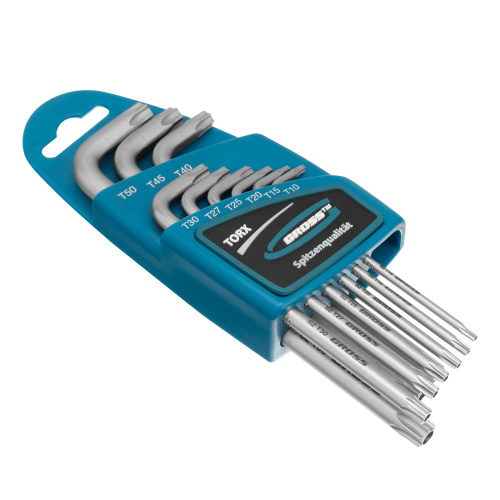 Набор ключей имбусовых Torx -TT, 9 шт: T10-T50, удлиненные, S2, сатинированные Gross по ценам производителя в Екатеринбурге с доставкой по всей России