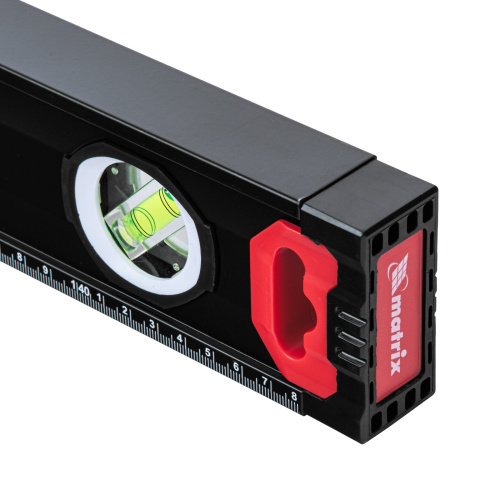 Уровень алюминиевый, усиленный, фрезерованный, 3 глазка, двухкомпонентные рукоятки, 1500 мм Matrix по ценам производителя в Екатеринбурге с доставкой по всей России