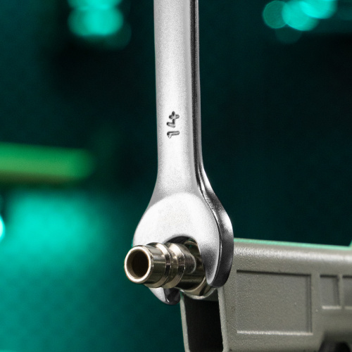 Ключ комбинированный, 14 мм, CrV, матовый хром Stels по ценам производителя в Екатеринбурге с доставкой по всей России