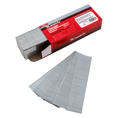 Гвозди для пневматического нейлера, длина 30 мм, ширина 1.25 мм, толщина 1 мм, 5000 шт Matrix по ценам производителя в Екатеринбурге с доставкой по всей России