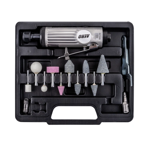 Прямая пневмошлифмашина с набором 15 предметов AERO купить в Москве с доставкой по всей России | ProtosMarket.ru