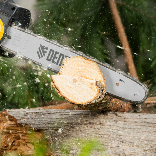 Пила цепная электрическая EDS-2000, 2 кВт,продольная, шина 40 см, шаг 3/8, паз 1.3 мм, 56 звеньев Denzel по ценам производителя в Екатеринбурге с доставкой по всей России