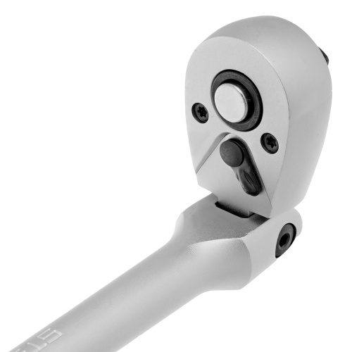 Ключ-трещотка шарнирный 3/8", СrV, 72 зуба, с быстрым сбросом, матовый хром Stels по ценам производителя в Екатеринбурге с доставкой по всей России