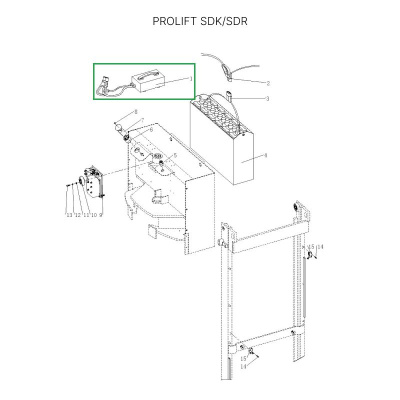 Зарядное устройство для штабелеров SDR 1536/1545S/1645/1656/2036/2045, SDK по ценам производителя в Екатеринбурге с доставкой по всей России
