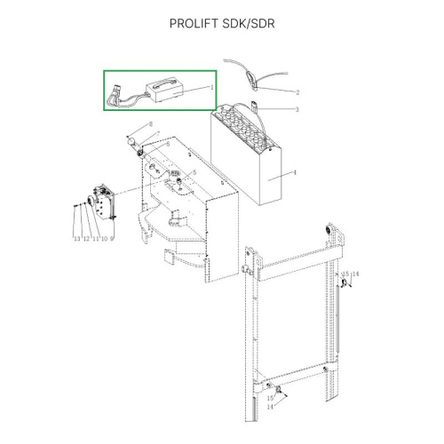 Зарядное устройство для штабелеров SDR 1536/1545S/1645/1656/2036/2045, SDK по ценам производителя в Екатеринбурге с доставкой по всей России