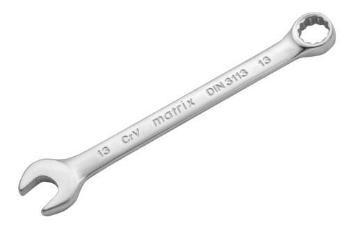 Ключ комбинированный, 13 мм, CrV, матовый хром Matrix по ценам производителя в Екатеринбурге с доставкой по всей России