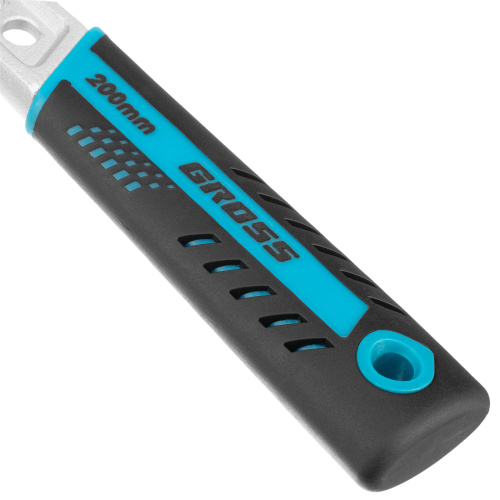 Ключ разводной, 200 мм, CrV, двухкомпонентная ручка Gross по ценам производителя в Екатеринбурге с доставкой по всей России