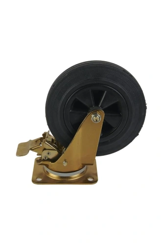 Колесо поворотное SCb80K 200 мм с тормозом по ценам производителя в Екатеринбурге с доставкой по всей России