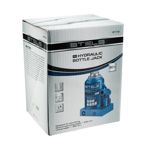 Домкрат гидравлический бутылочный, 30 т, H подъема 240-370 мм Stels по ценам производителя в Екатеринбурге с доставкой по всей России