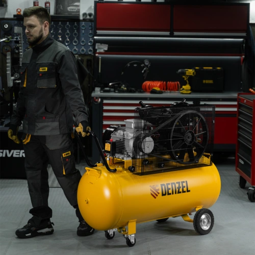 Компрессор воздушный рем. привод BCV 5500-T/200, 5,5 кВт, 200 литров, 850 л/мин Denzel по ценам производителя в Екатеринбурге с доставкой по всей России