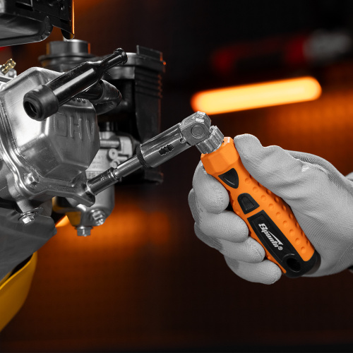 Отвертка реверсивная с шарниром, биты, торцевые головки, 18 шт, Sparta по ценам производителя в Екатеринбурге с доставкой по всей России