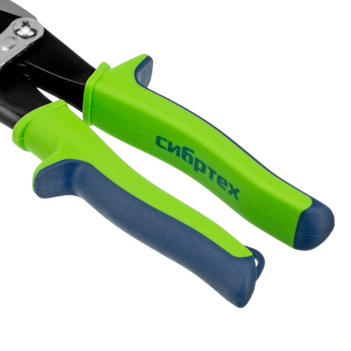 Ножницы по металлу, 250 мм, левый рез, сталь С55, двухкомпонентные рукоятки СИБРТЕХ по ценам производителя в Екатеринбурге с доставкой по всей России