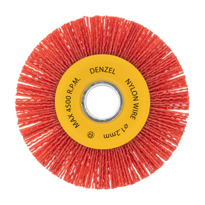 Щетка для УШМ, 125 мм, Плоская, нейлоновая щетина, посадка 22,2 мм Denzel по ценам производителя в Екатеринбурге с доставкой по всей России