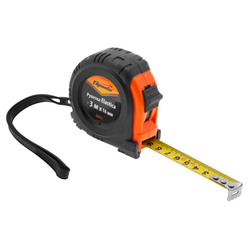 Рулетка Elastica,3 м х 16 мм,обрезиненный корпус Sparta по ценам производителя в Екатеринбурге с доставкой по всей России