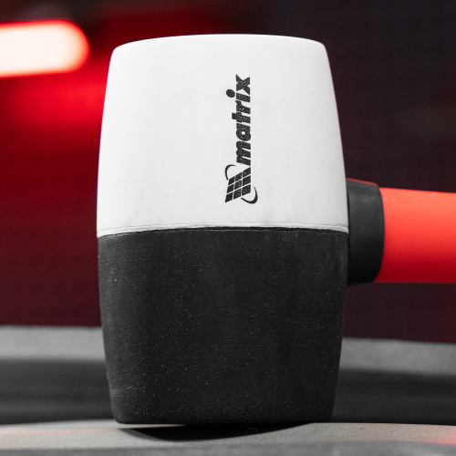 Киянка резиновая, 450 г, черно-белая резина, фибергласовая рукоятка Matrix по ценам производителя в Екатеринбурге с доставкой по всей России