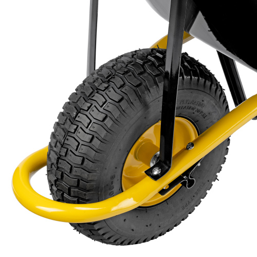 Тачка строительная, усиленная, объем 130 л, 230 кг, колесо 15х6.00-6 Denzel по ценам производителя в Екатеринбурге с доставкой по всей России