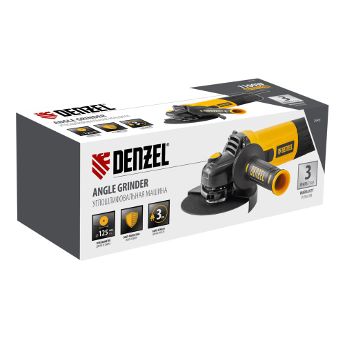 Машина шлифовальная угловая AG125-1100, 1100 Вт, 125 мм, 3000-11000 об/мин Denzel по ценам производителя в Екатеринбурге с доставкой по всей России
