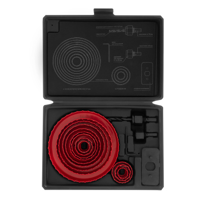 Набор кольцевых пил по дереву, 19-127 мм, 12 предметов Matrix по ценам производителя в Екатеринбурге с доставкой по всей России