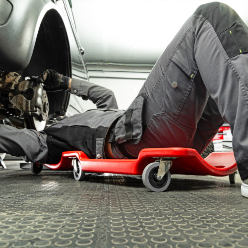 Лежак ремонтный на шести колесах, 1000 х 475 х 128 мм, пластиковый Matrix по ценам производителя в Екатеринбурге с доставкой по всей России